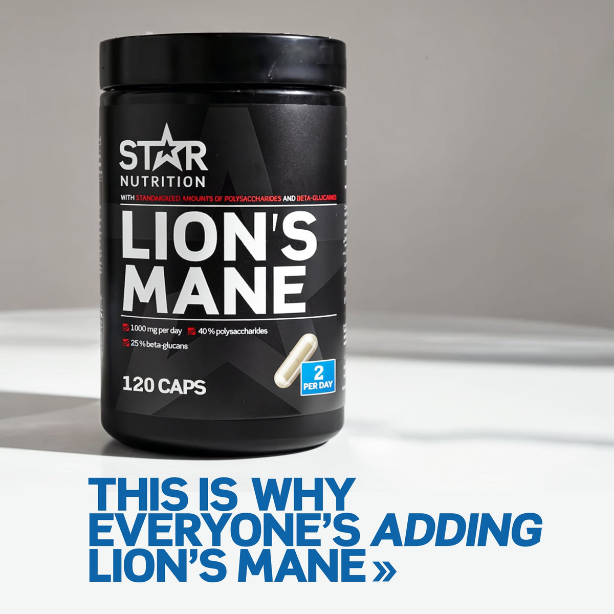 Star Nutrition Lion's Mane 120 kapsler bilde 2