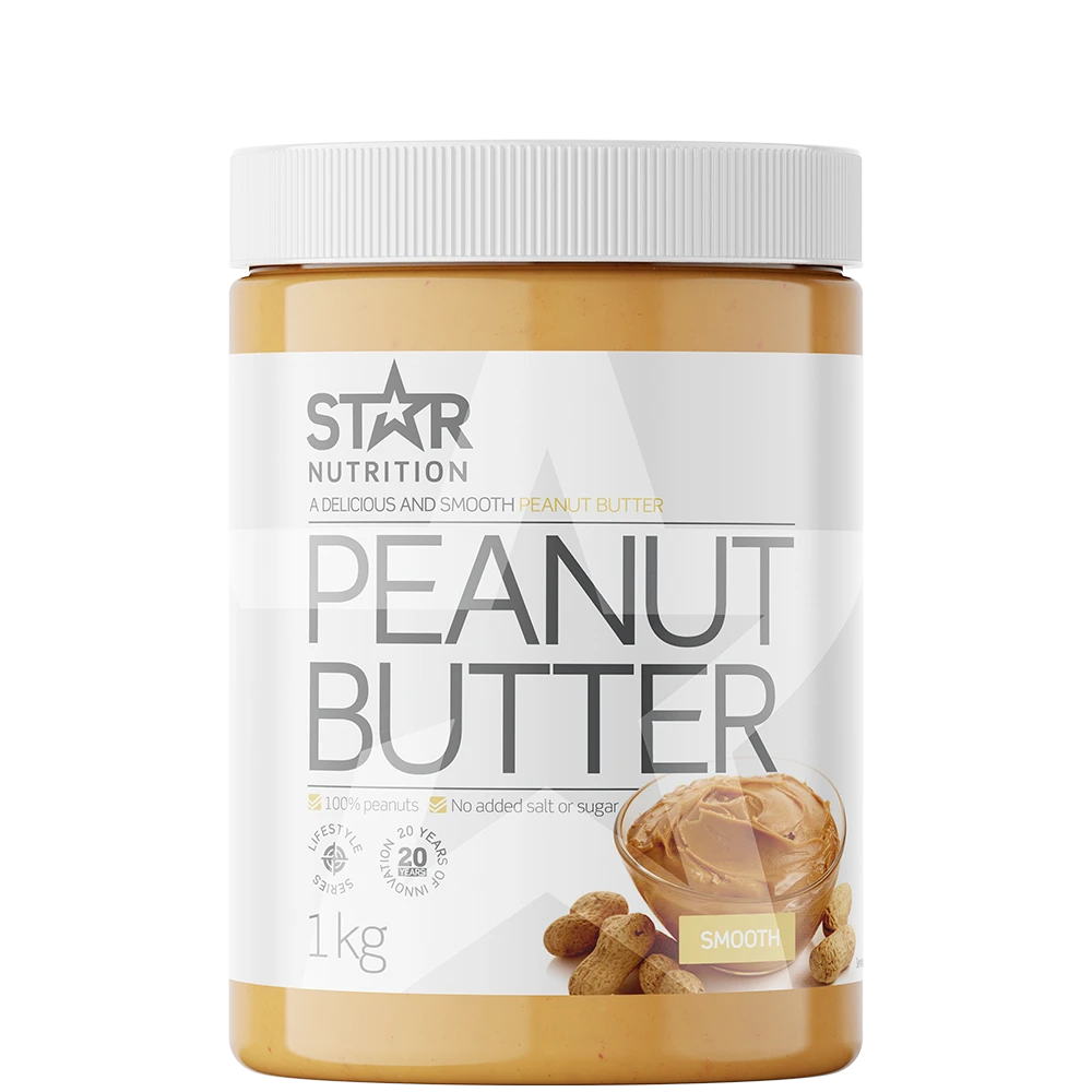 Star Nutrition Peanøttsmør 1 kg Smooth