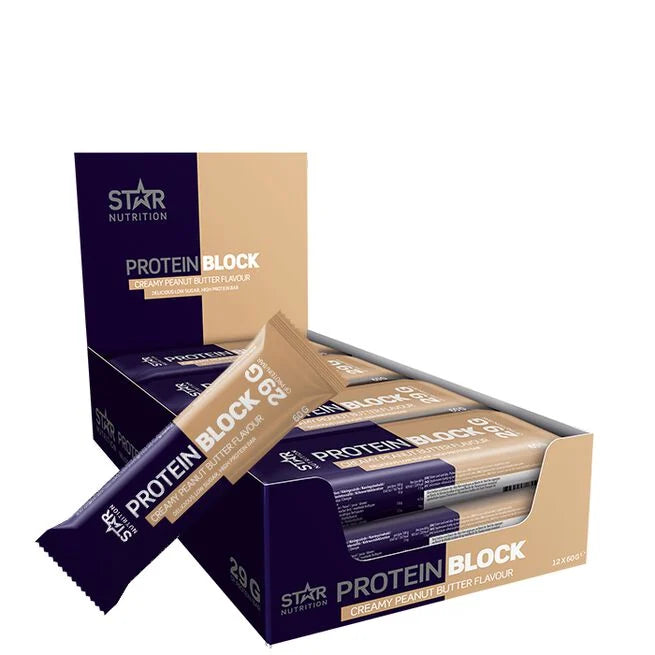 Star Nutrition Protein Block Bar 12 x 60 g proteinbar bilde 2
