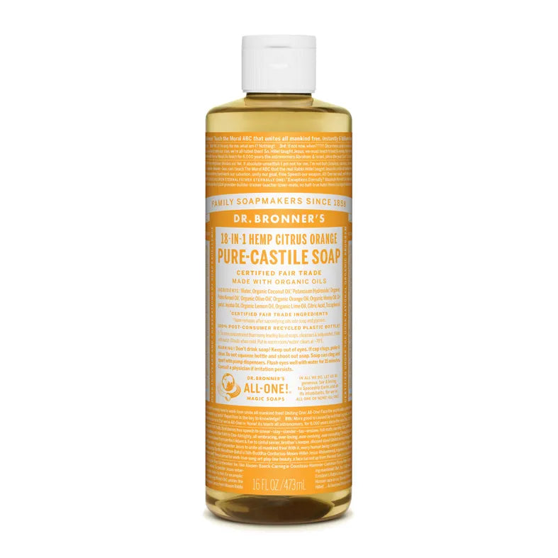 Dr. Bronner’s, Sitron &amp; Appelsin Såpe 475 ml