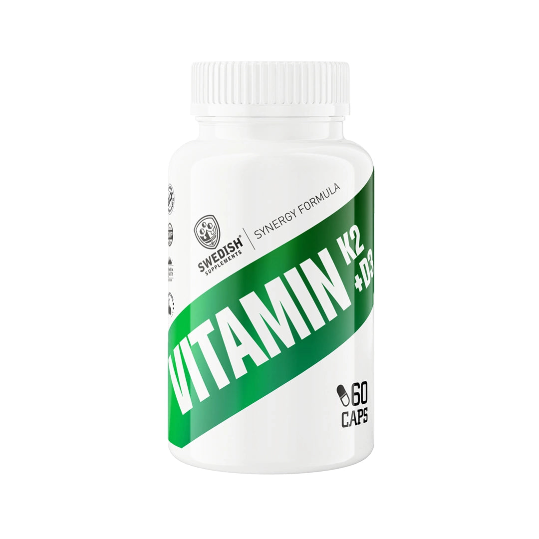 Swedish Supplements, Vitamin K2 + D3, 60 caps