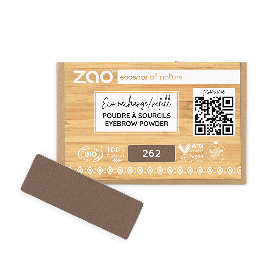 ZAO Refill Rectangle Eyebrow Powder - 3 colors