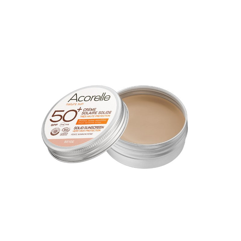 Acorelle Solid Sunscreen SPF50+ Beige - Solkrem - JK-Shop