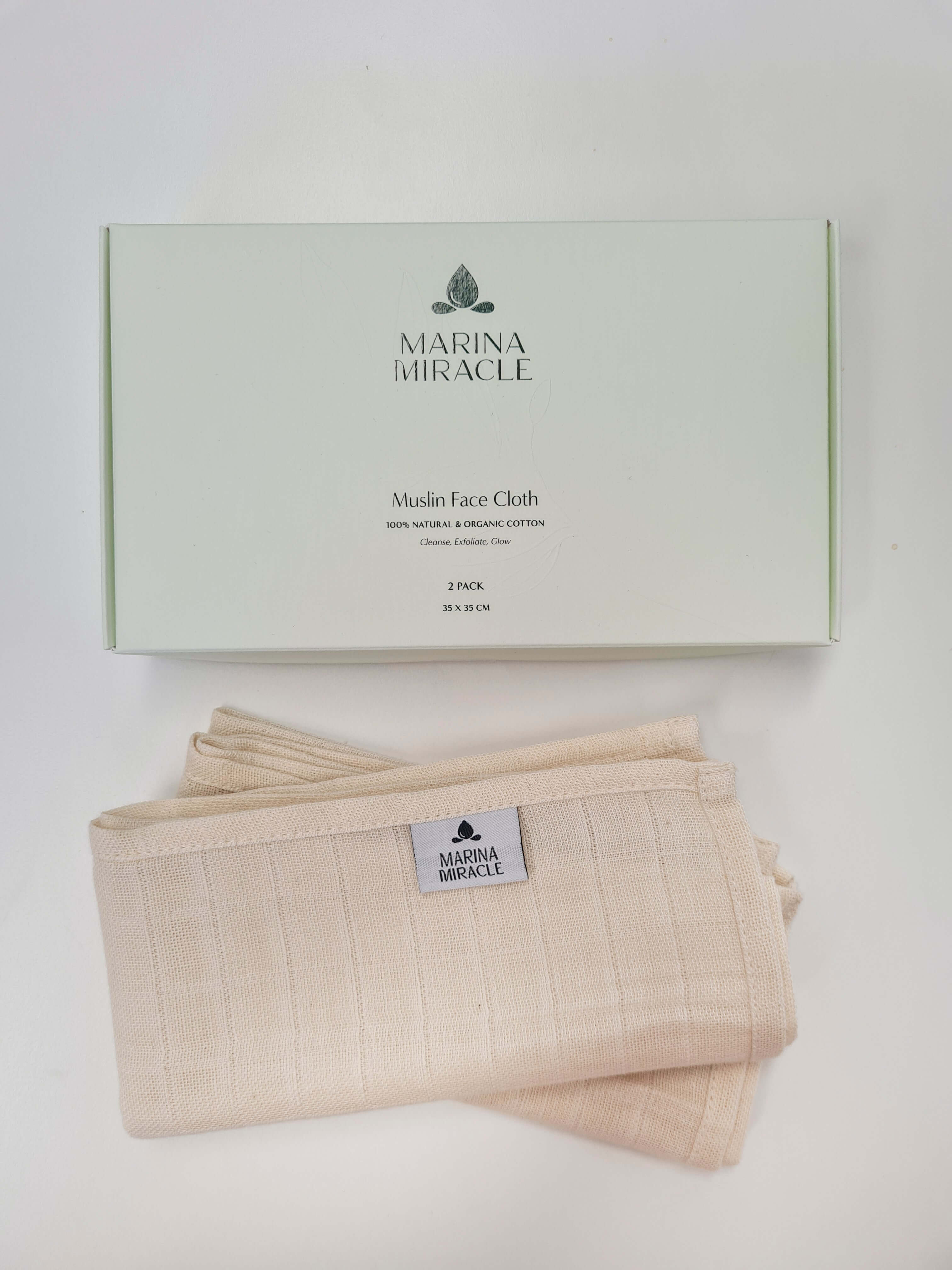 Marina Miracle, Eksfolierende Ansiktsklut - Sett med 2stk-Eksfoliering-JKSHOP