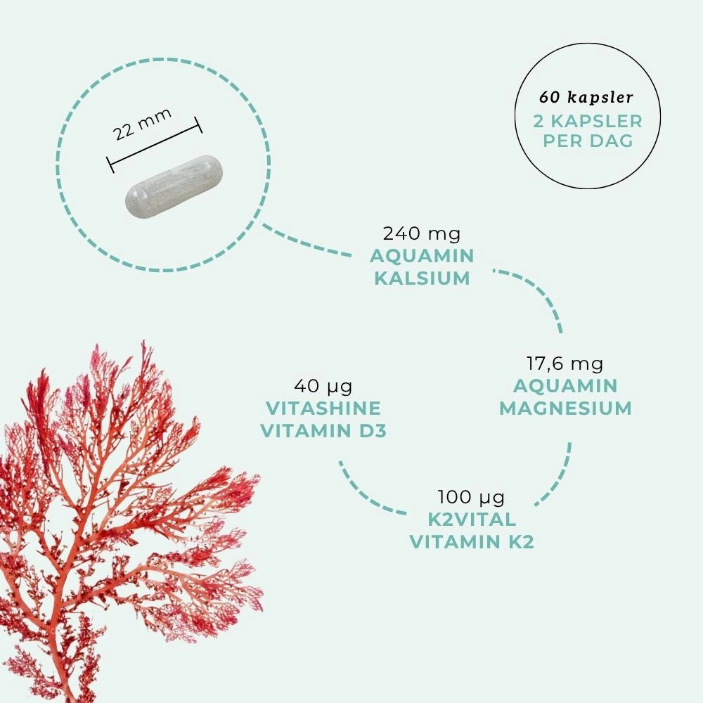 Aarja Health BONE BOOST (Marint kalsium + D3 + K2)