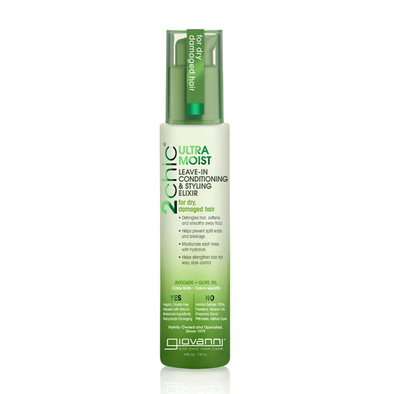 Giovanni, Avocado & Olive Oil Ultra-Moist Leave-In Conditioner &amp; Styling Elixir
