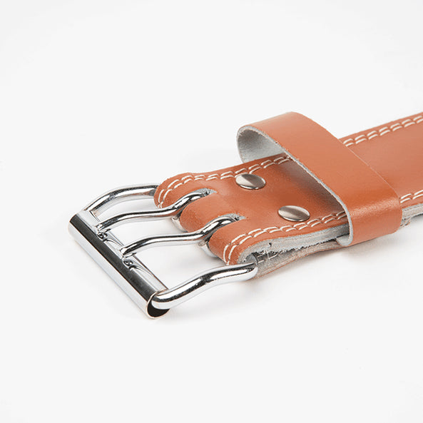 Padded Leather Lifting Belt (15cm), Brown, 2XL/3XL - GW