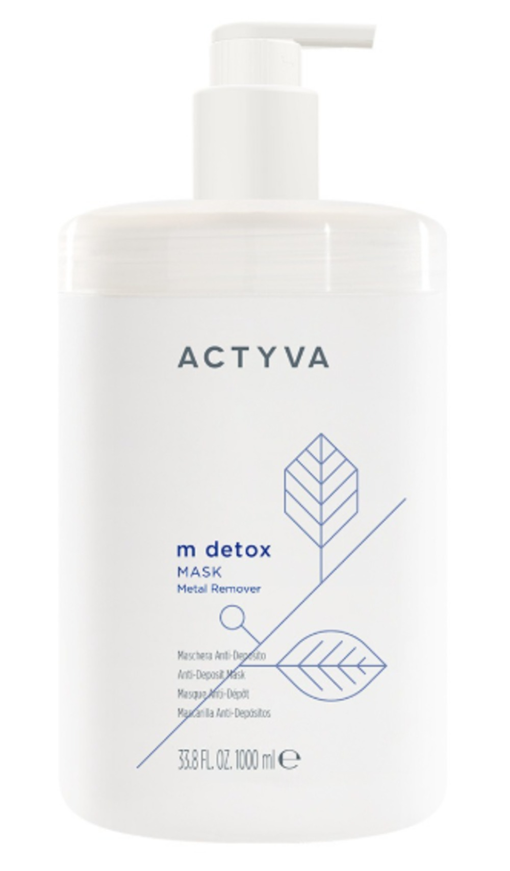 Actyva M Detox Metal Remover Mask, 1000 ml - Hårkur - JK-Shop