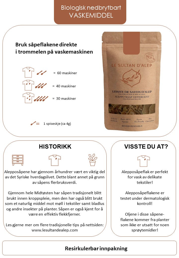 Aleppo Såpeflak Klassisk - Såpe - JK-Shop