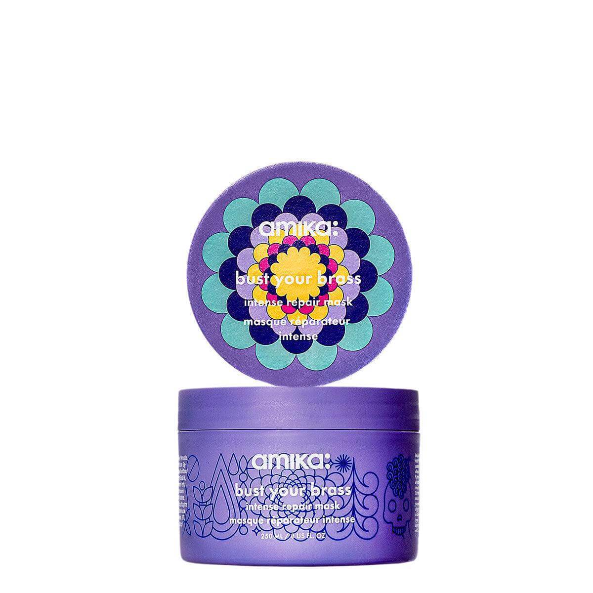 Amika Bust Your Brass Cool Blonde Intense Repair Mask 100ml-Hårkur-JKSHOP