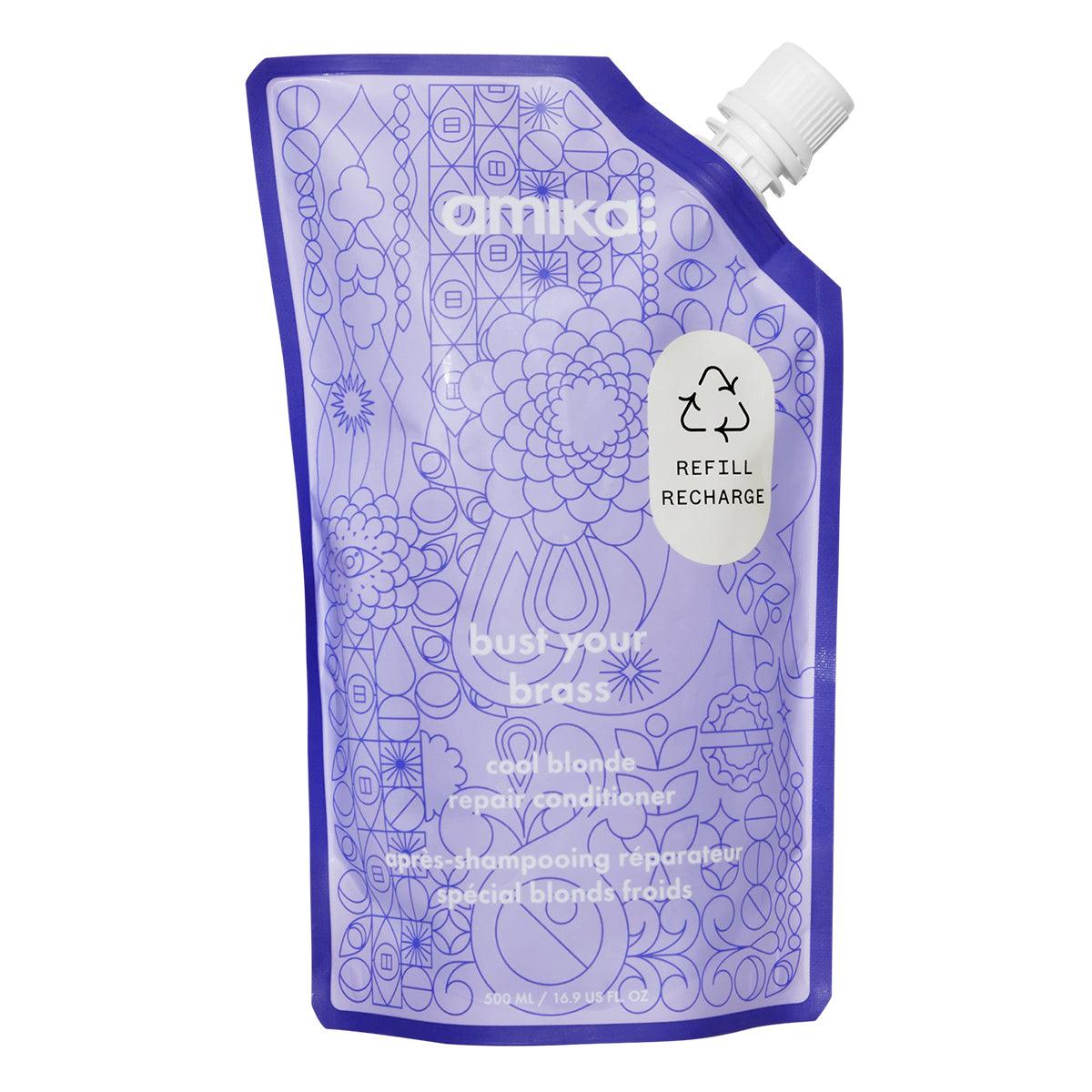 Amika Bust Your Brass Cool Blonde Repair Conditioner 60ml-Balsam-JKSHOP