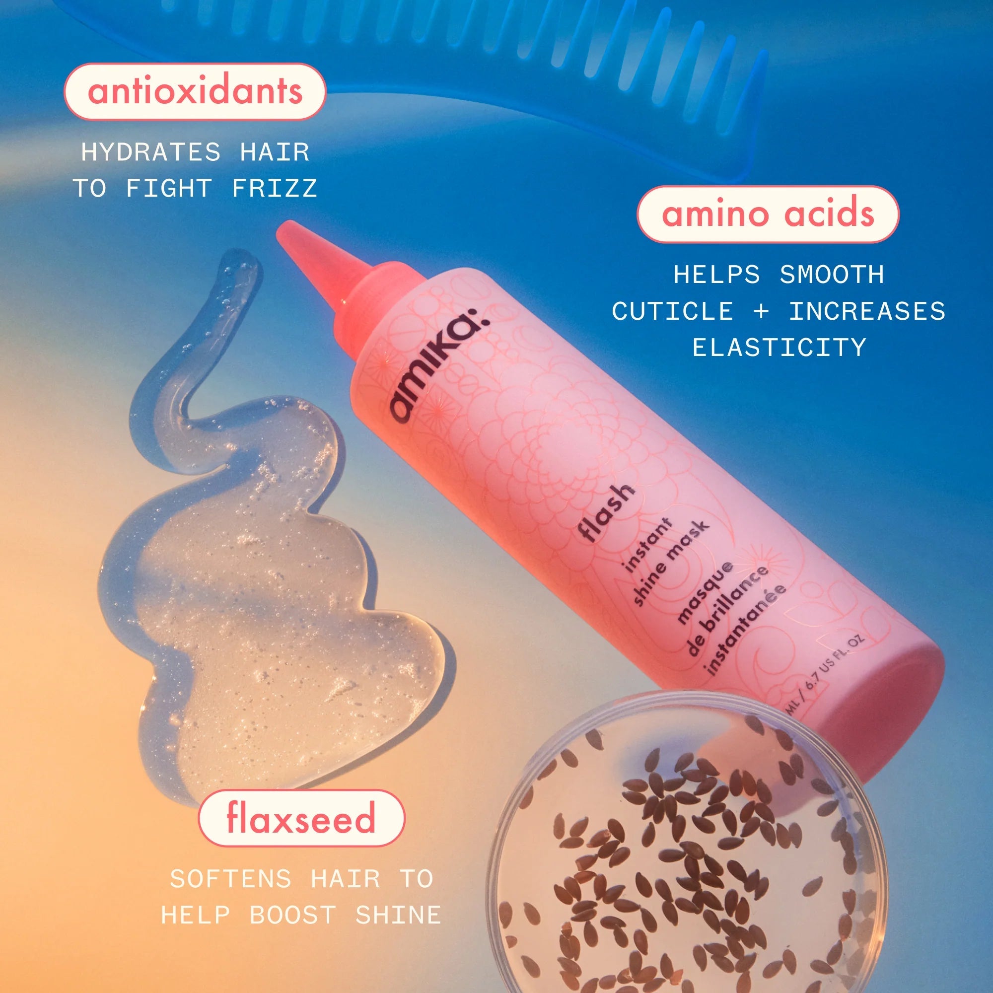 Amika Flash Instant Shine Mask-Hårkur-JKSHOP