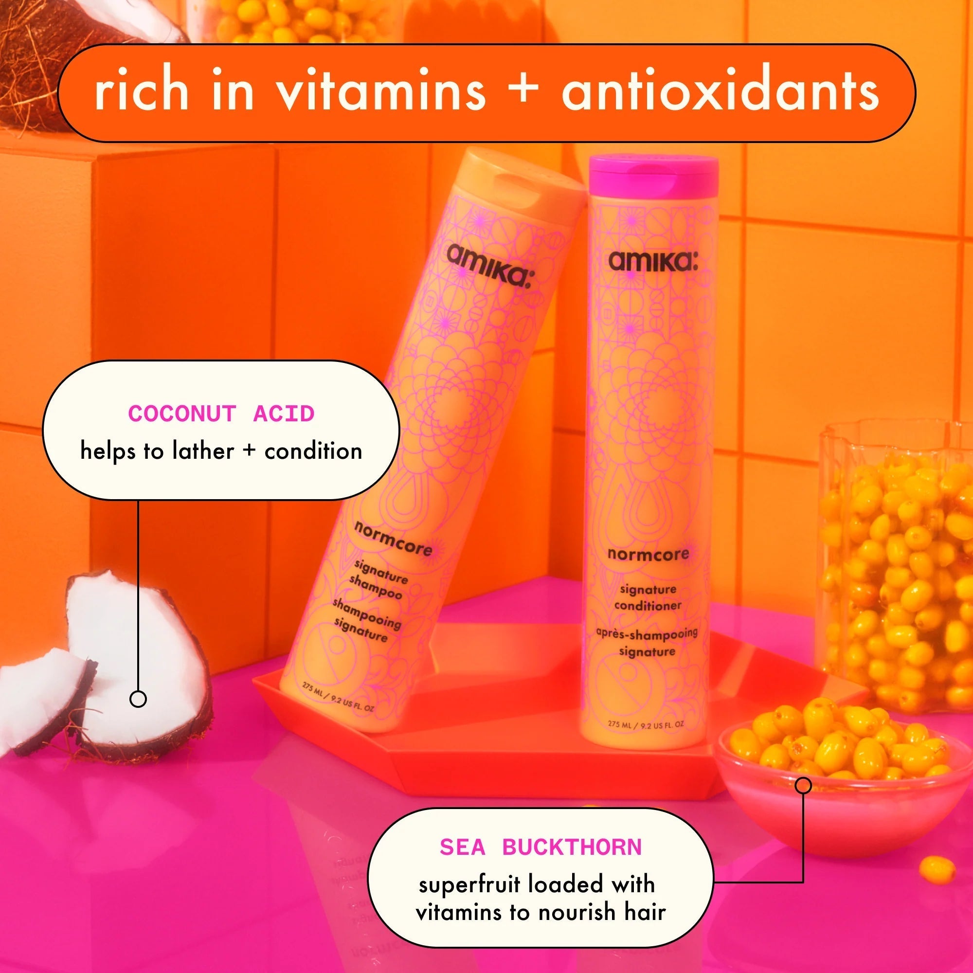 Amika Normcore Signature Shampoo 1L - Sjampo - JK-Shop