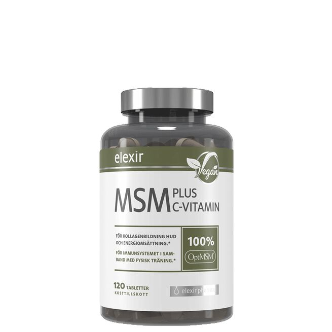 Elexir Pharma MSM + C Vitamin 120 tabletter
