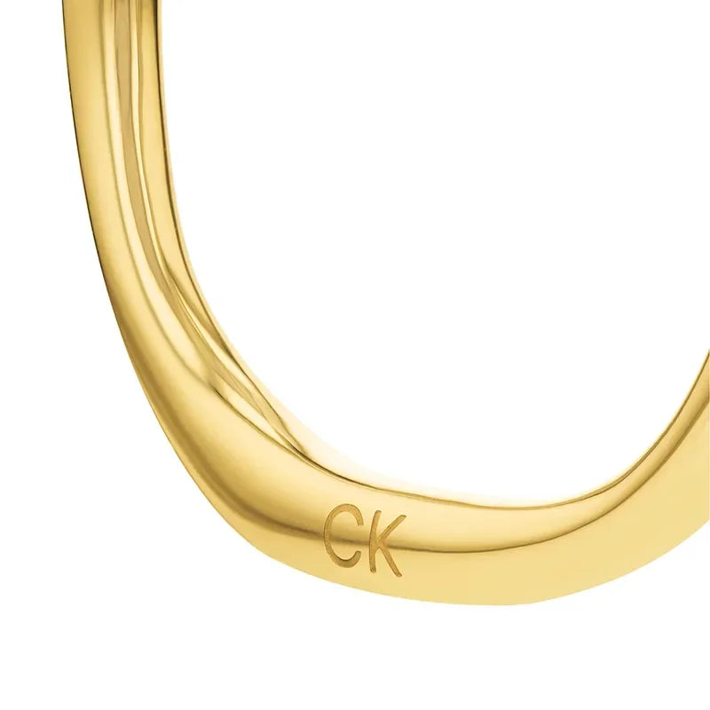 CALVIN KLEIN EARRINGS SCULPTURAL -  - JK-Shop