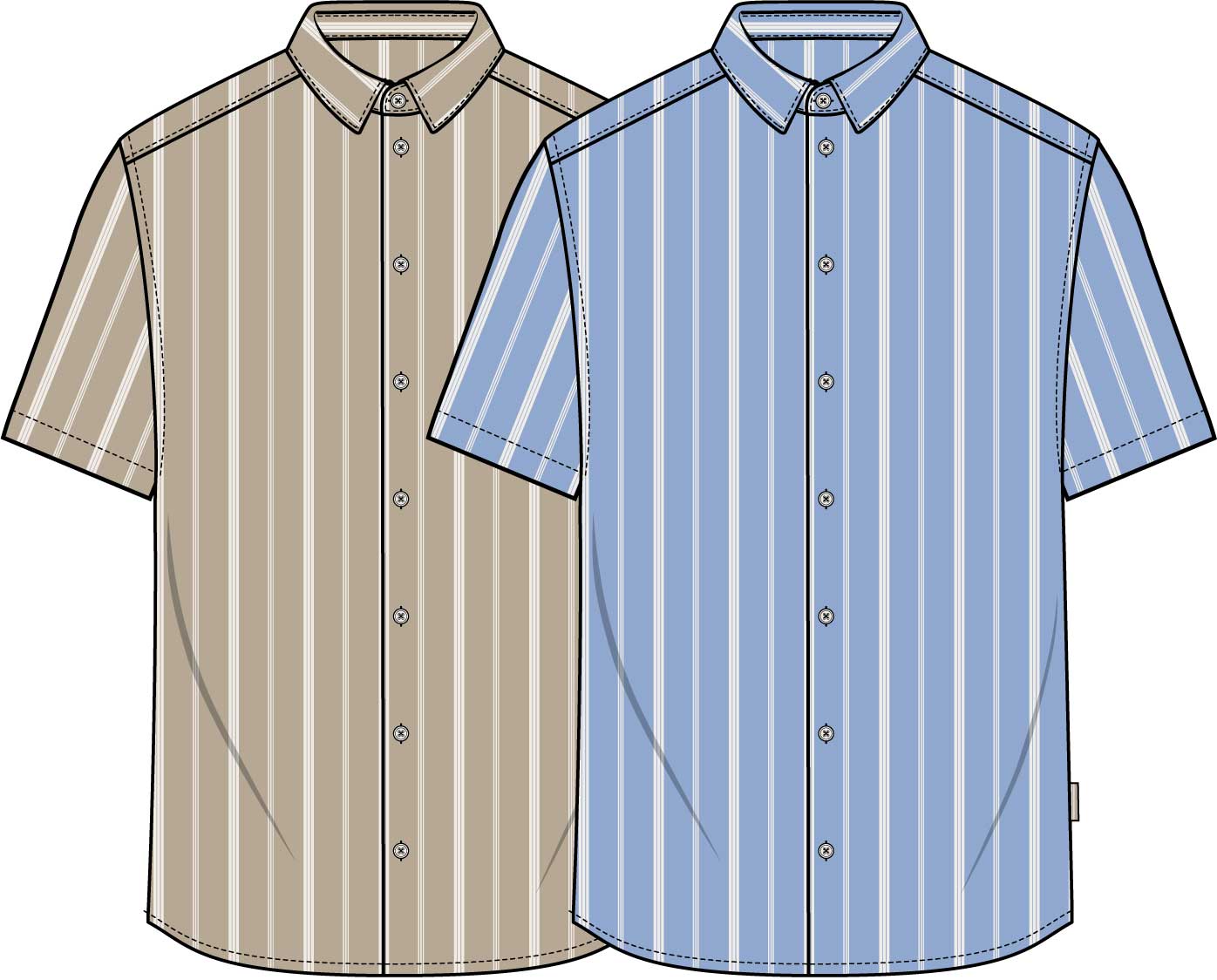 CASUAL FRIDAY, ADSER 0348 STRIPED SHIRT - Skjorter Herre - JK-Shop