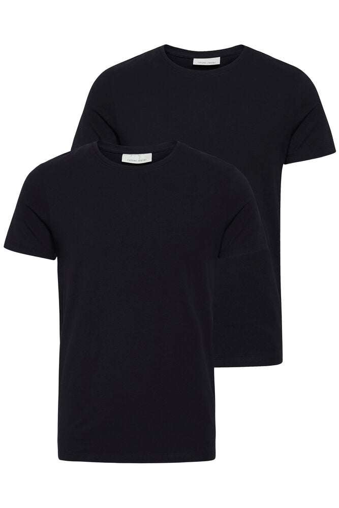 CASUAL FRIDAY, DAVIDE CREW NECK 2-PACK TEE - T-skjorter - JK-Shop