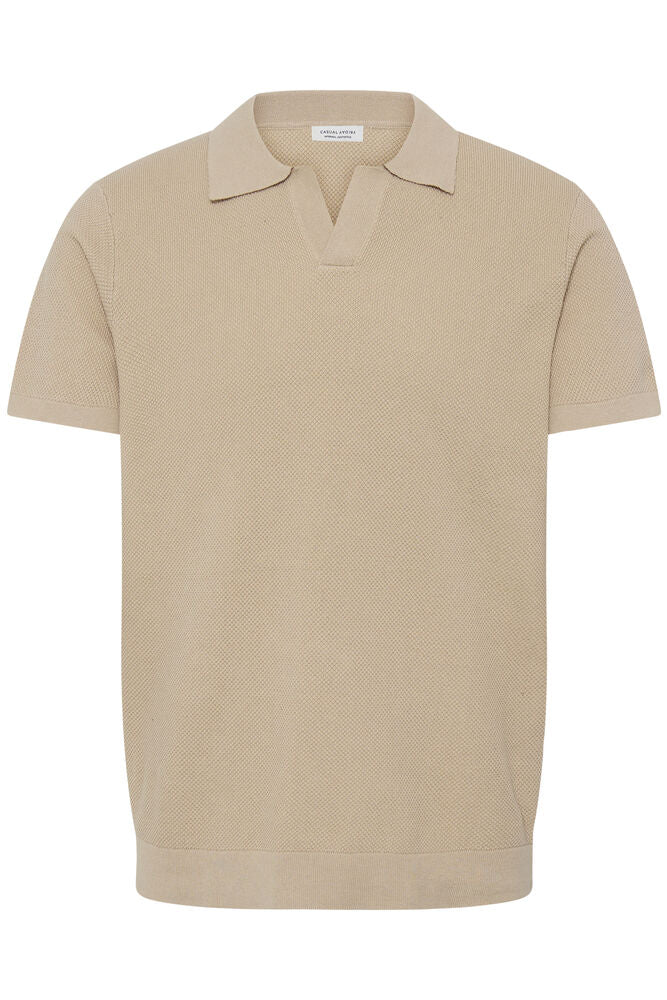 CASUAL FRIDAY, MATEO SS STRUCTURED POLO KNIT - T-skjorter & polo - JK-Shop