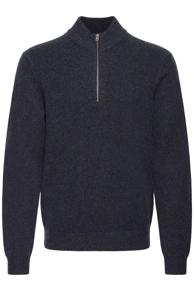 CASUAL FRIDAY, PACO 0304 HALFZIP KNIT - Strikk - JK-Shop