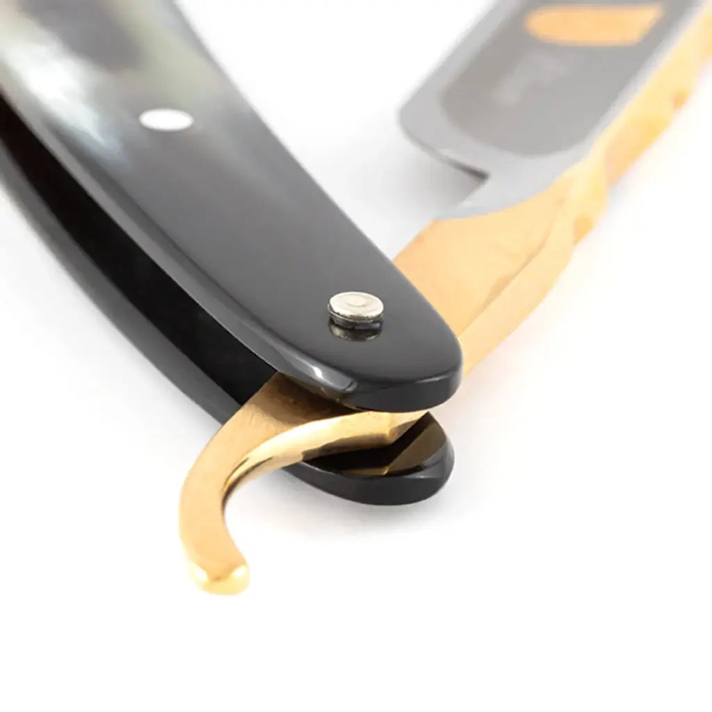 DOVO Straight Razor 5/8"- African Cowhorn, Bergischer løve-Barberkniv-JKSHOP