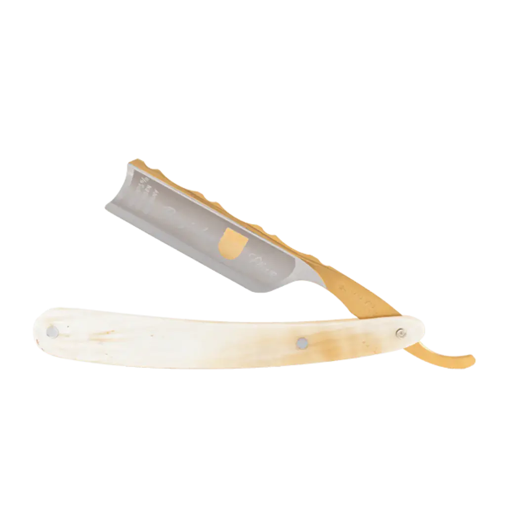 DOVO Straight Razor 6/8"- African Cowhorn, Bergischer Löwe-Barberkniv-JKSHOP