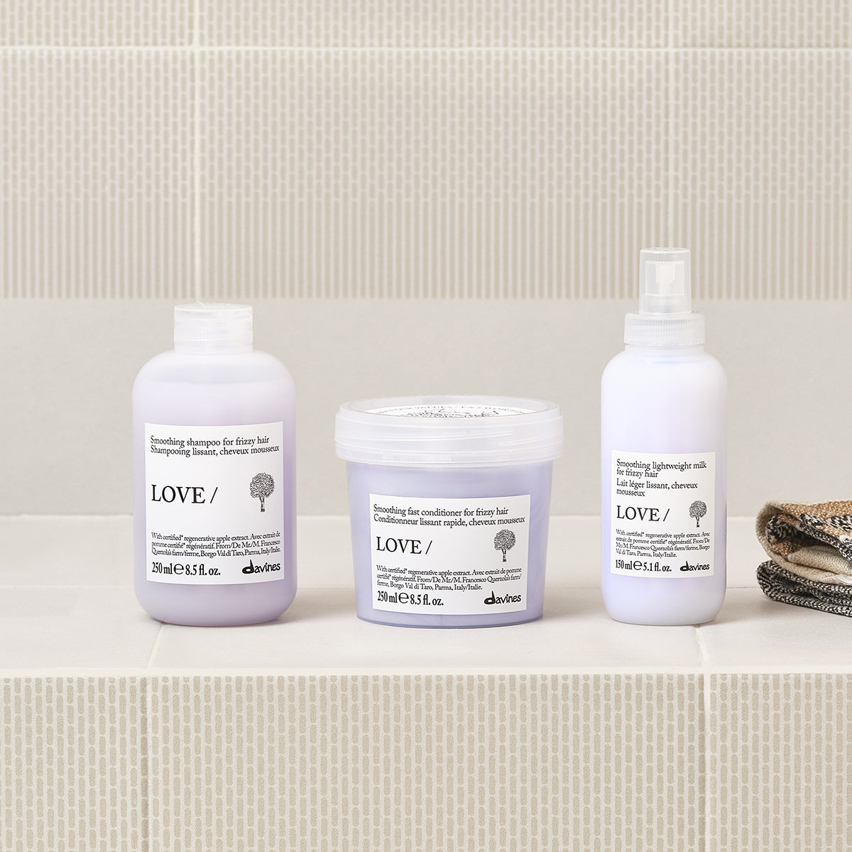 Davines Love Smooth Conditioner 250 ml fra Essential Haircare, stemningsbilde