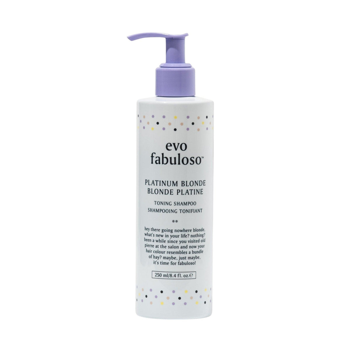 EVO Fabuloso Platinum Blonde Toning Shampoo 250 ml - Sjampo - JK-Shop