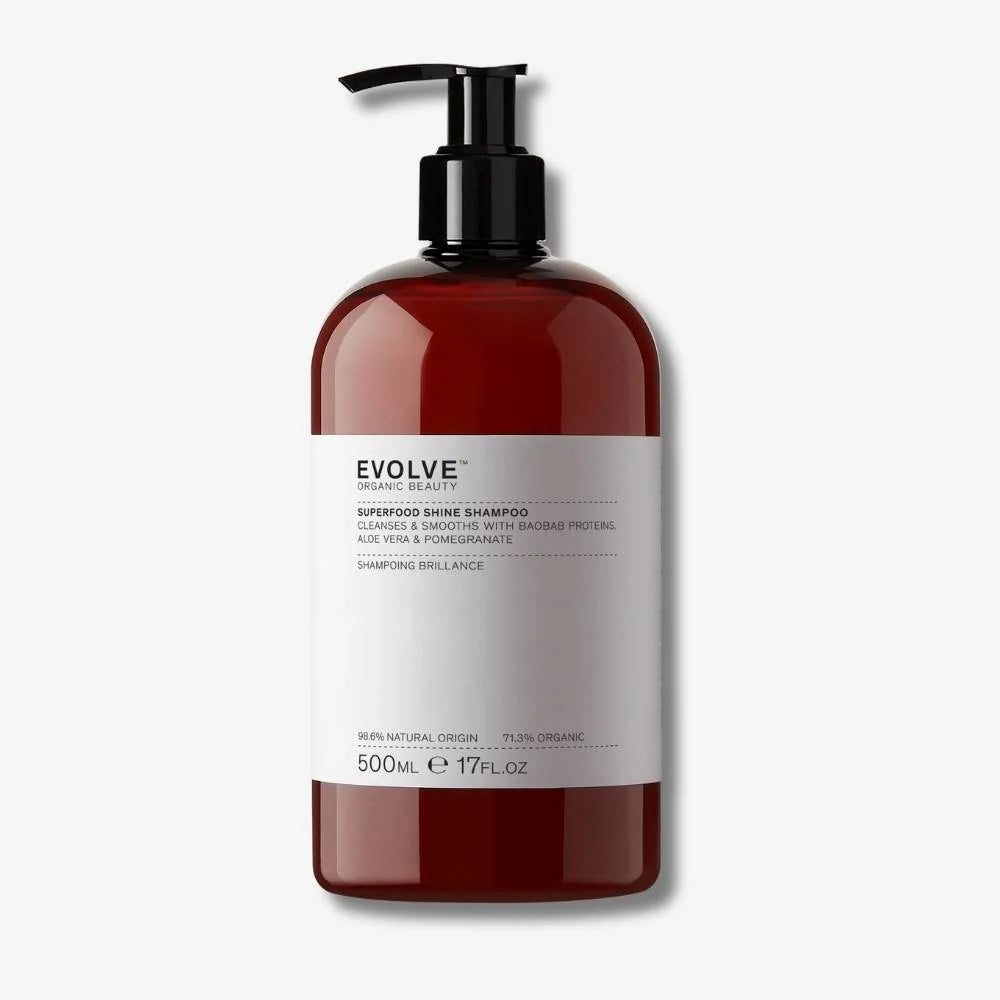EVOLVE ORGANIC BEAUTY Superfood Shine Shampoo - 500ml - Sjampo - JK-Shop