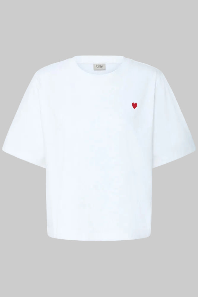 FRANSA, HEARTA TEE 1 - T-skjorter & topper - JK-Shop