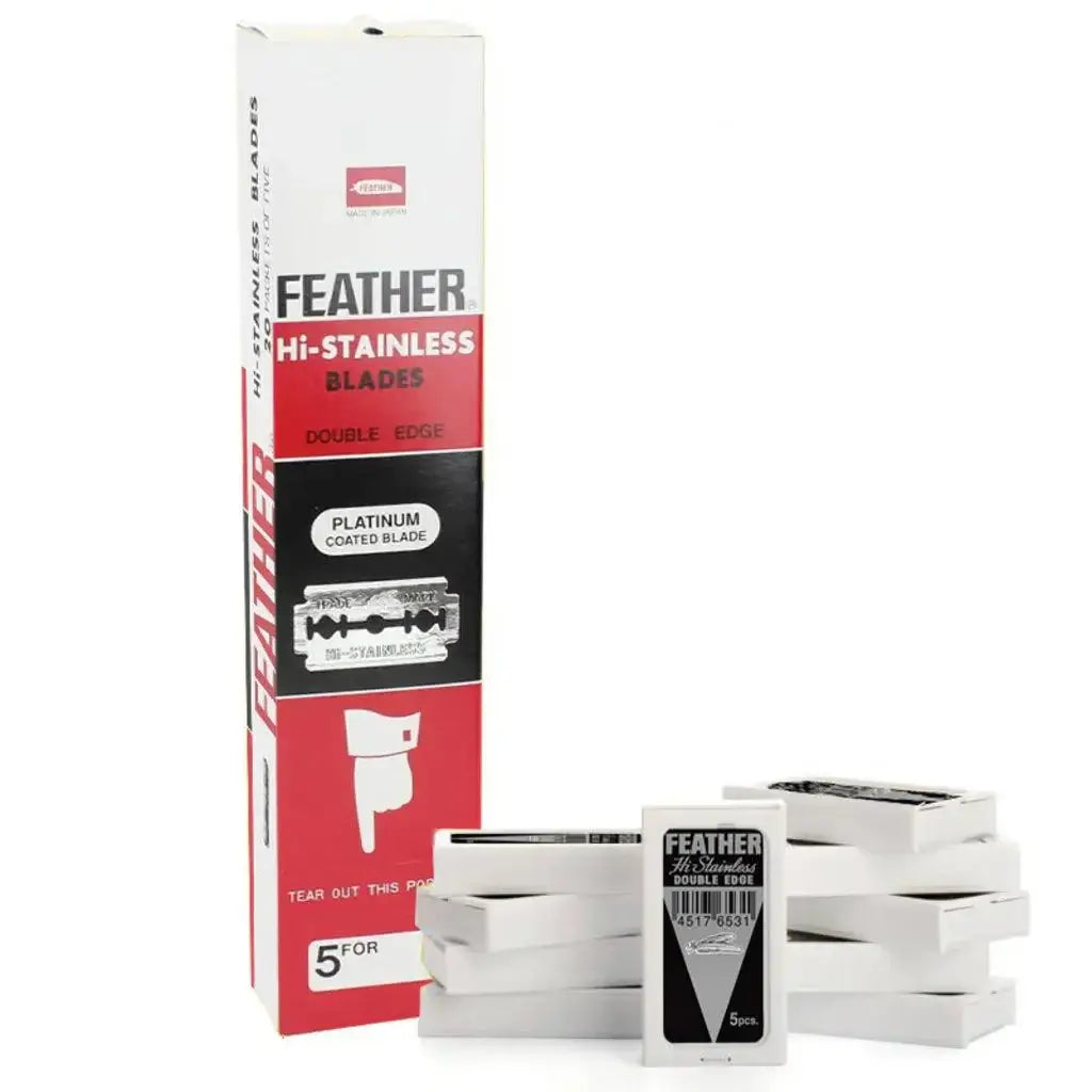 Feather, Hi-Stainless 5-pakning-Barberblad-JKSHOP
