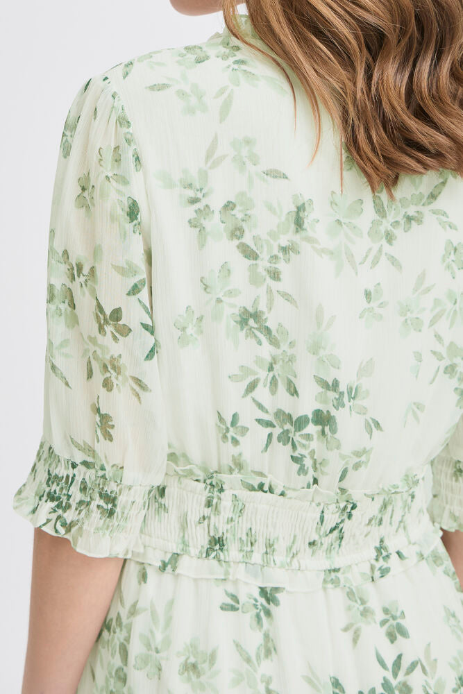 Fransa KARA DR 1 ICEBERG GREEN ART - Green - Kjoler - JK-Shop