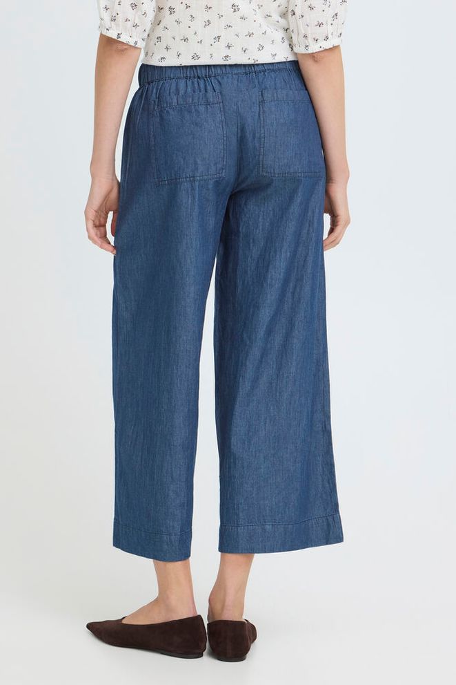 Fransa LARISSA PA 3, Mid Blue denim - Bukser & shorts - JK-Shop