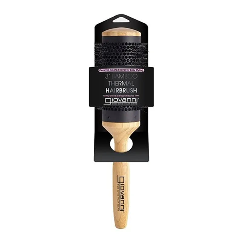 Giovanni, Bamboo Thermal Hair Brush Ceramic Coated 76 mm Hårbørste - Øvrige Børster - JK-Shop