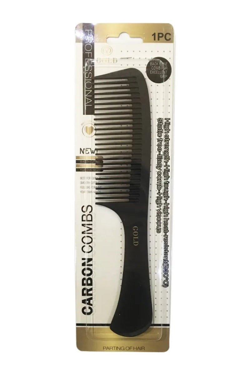Gold Non Static Carbon Detangling Comb - Hårkam - JK-Shop