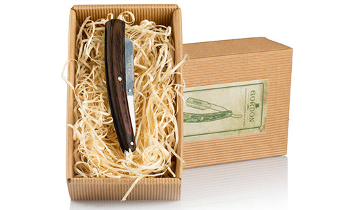 Gordon Wooden Handle Straight Razor - Barberhøvel - JK-Shop