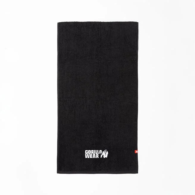Gorilla Wear  Zip Pocket Gym Towel, Black GW - Accessoarer - JK-Shop