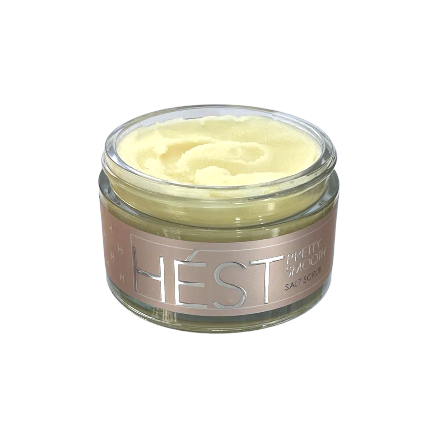Terrigeno HEST Salt Scrub + Rosenkvartsstener Pretty Smooth - Skrubb - JK-Shop