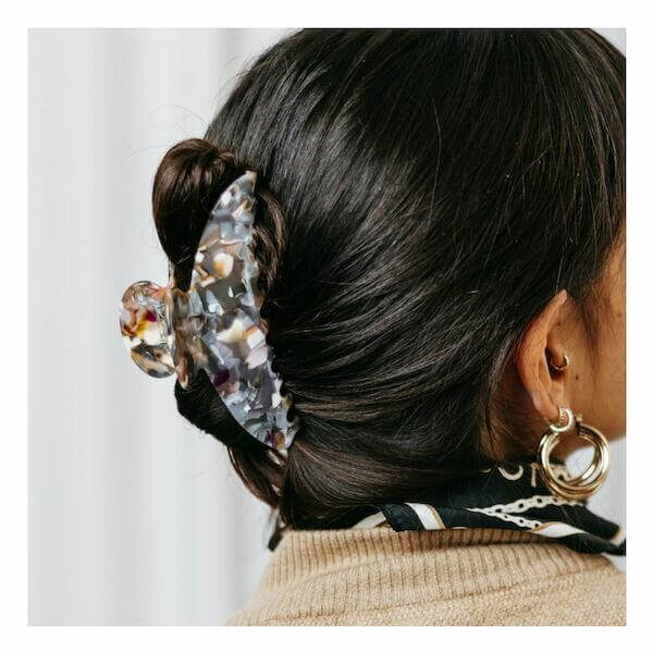 Hair Claw Diana Grey/Lavender-Hårspenne-JKSHOP
