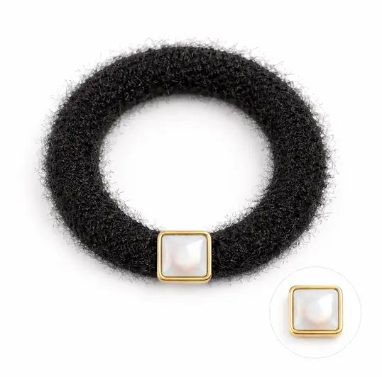 Hoops Soft Fluffy Blue - Hårstrikk - JK-Shop