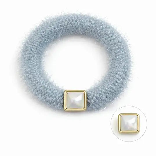 Hoops Soft Fluffy Pink - Hårstrikk - JK-Shop