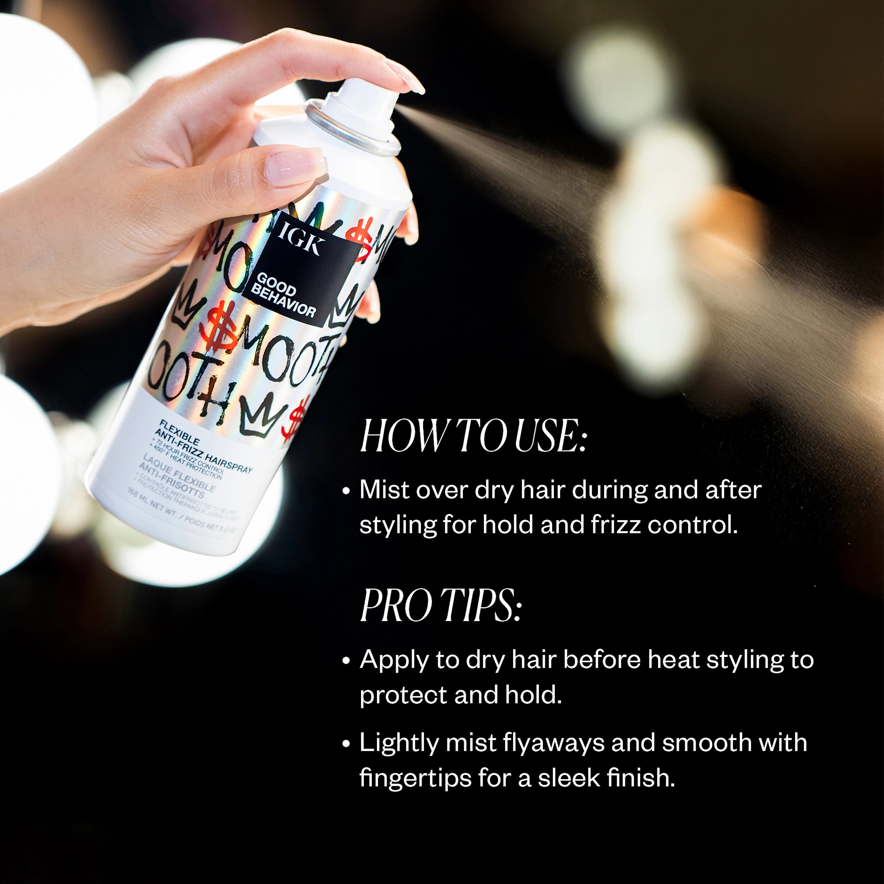 IGK, Good Behavior Flexible Hairspray 148ml - Hårspray - JK-Shop