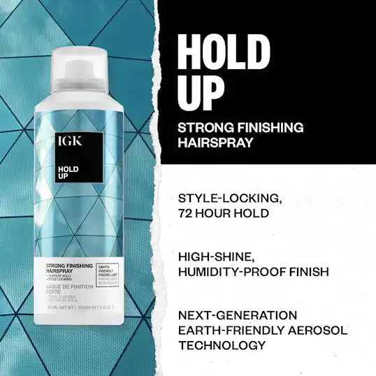 IGK, Hold Up Strong Hold Finishing Hairspray-Hårspray-JKSHOP