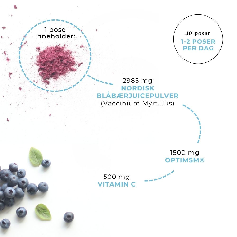 Aarja Health OPTIMSM®, C VITAMIN & BLÅBÆR