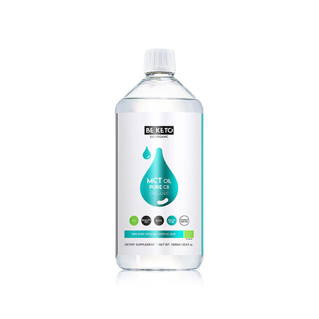 KETO Organic MCT Oil Liquid C8 1000 ml - Fett & olje - JK-Shop