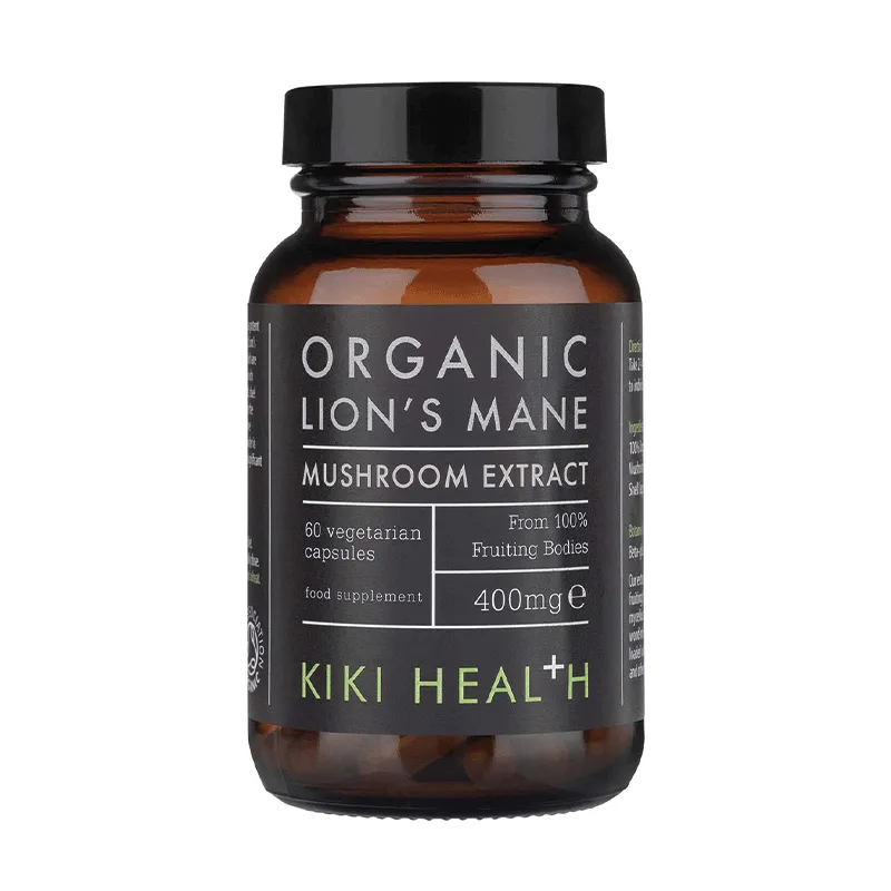 KIKI HEALTH ORGANIC LIONS MANE EXTRACT 400 MG 60 KAPSLER -  - JK-Shop