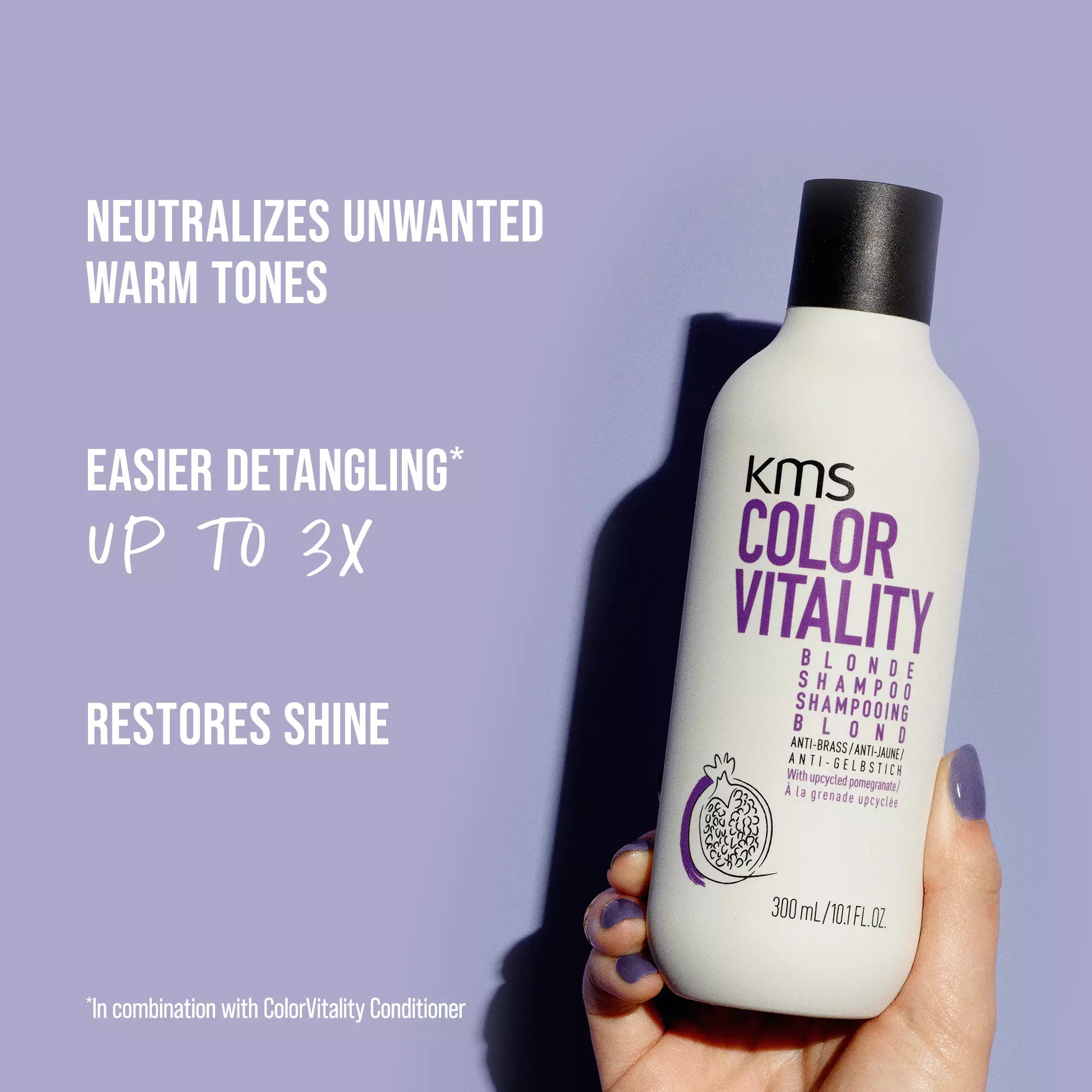 KMS, COLORVITALITY Blonde Shampoo 750 ml - Sjampo - JK-Shop