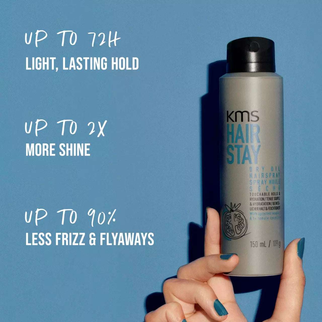 KMS, HairStay Dry Oil Wax 150 ml - Hårspray - JK-Shop
