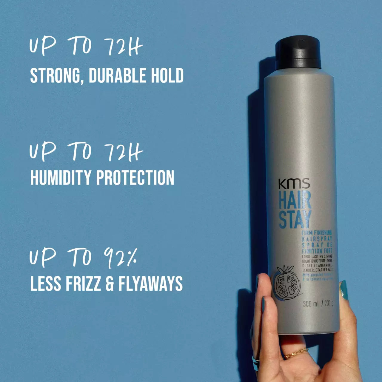KMS, HairStay Firm Finishing Spray 300 ml - Finishing spray - JK-Shop