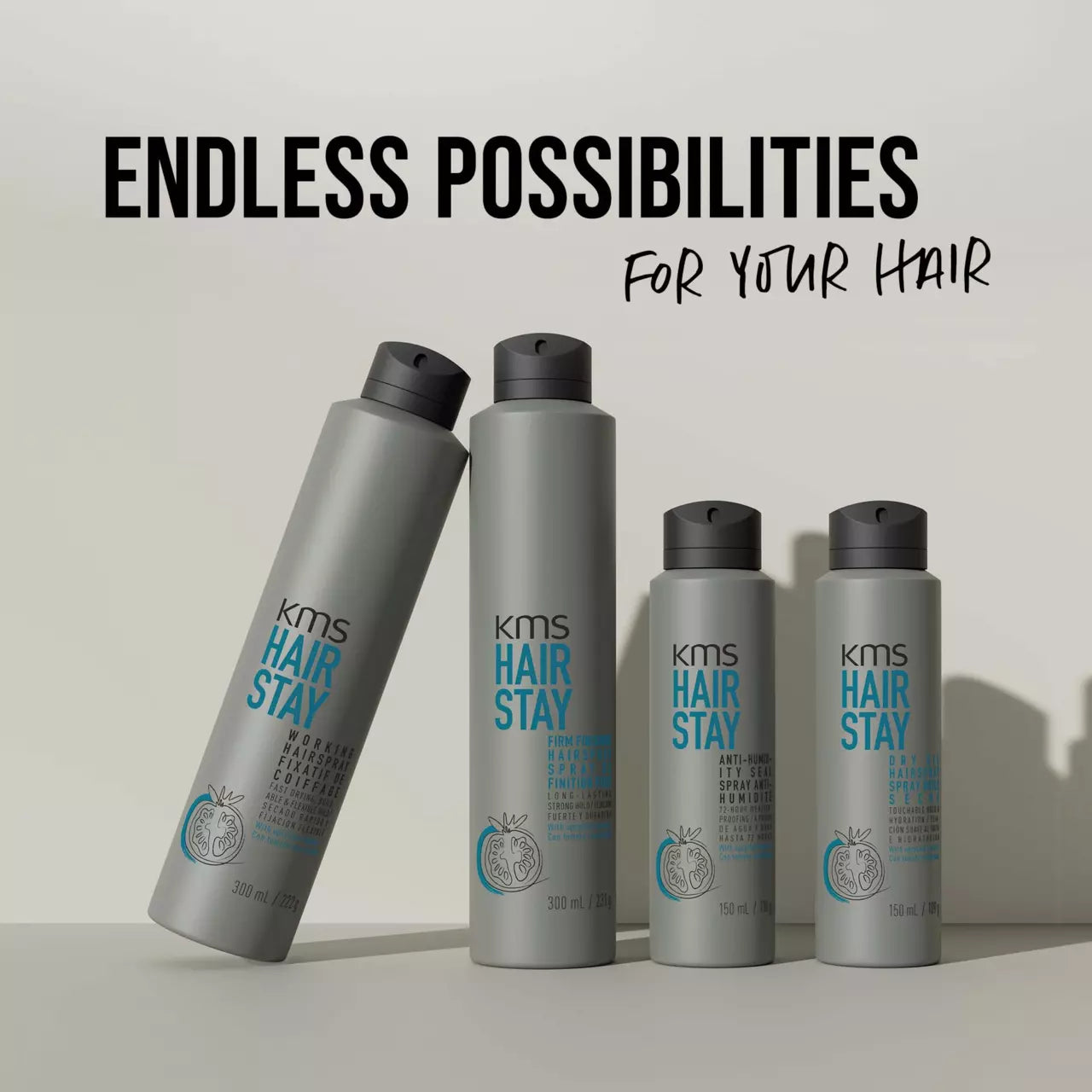 KMS, HairStay Firm Finishing Spray 300 ml - Finishing spray - JK-Shop