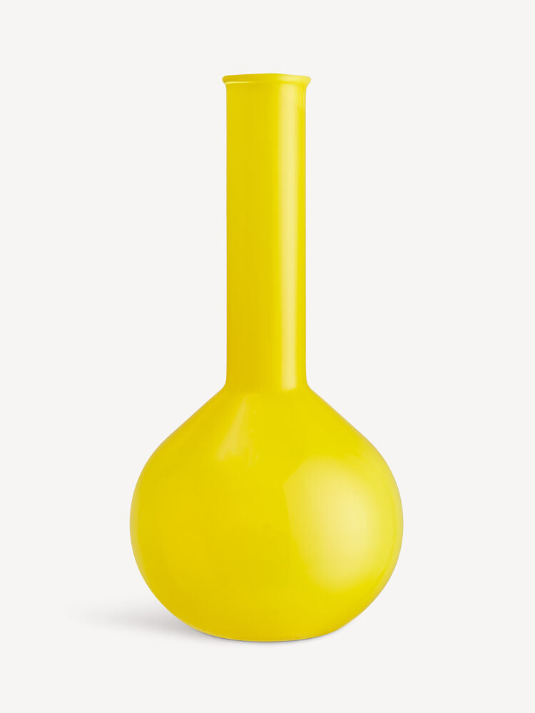 KostaBoda Lab rundflaske vase gul 315mm -  - JK-Shop